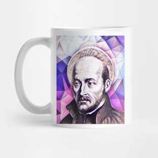 Ignatius of Loyola Pink Portrait | Ignatius of Loyola Artwork 8 Mug